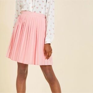 ModCloth Pleats as Punch Pink Skirt Myrtlewood